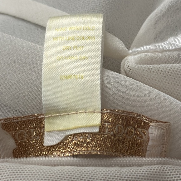 Anthropologie Flora Nikrooz Chemise Lingerie Ivory Embroidered Sequin Neckline M - Picture 12 of 12